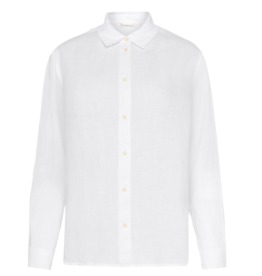 KnowledgeCotton Apparel KnowledgeCotton, Loose Linen Shirt, bright white, M