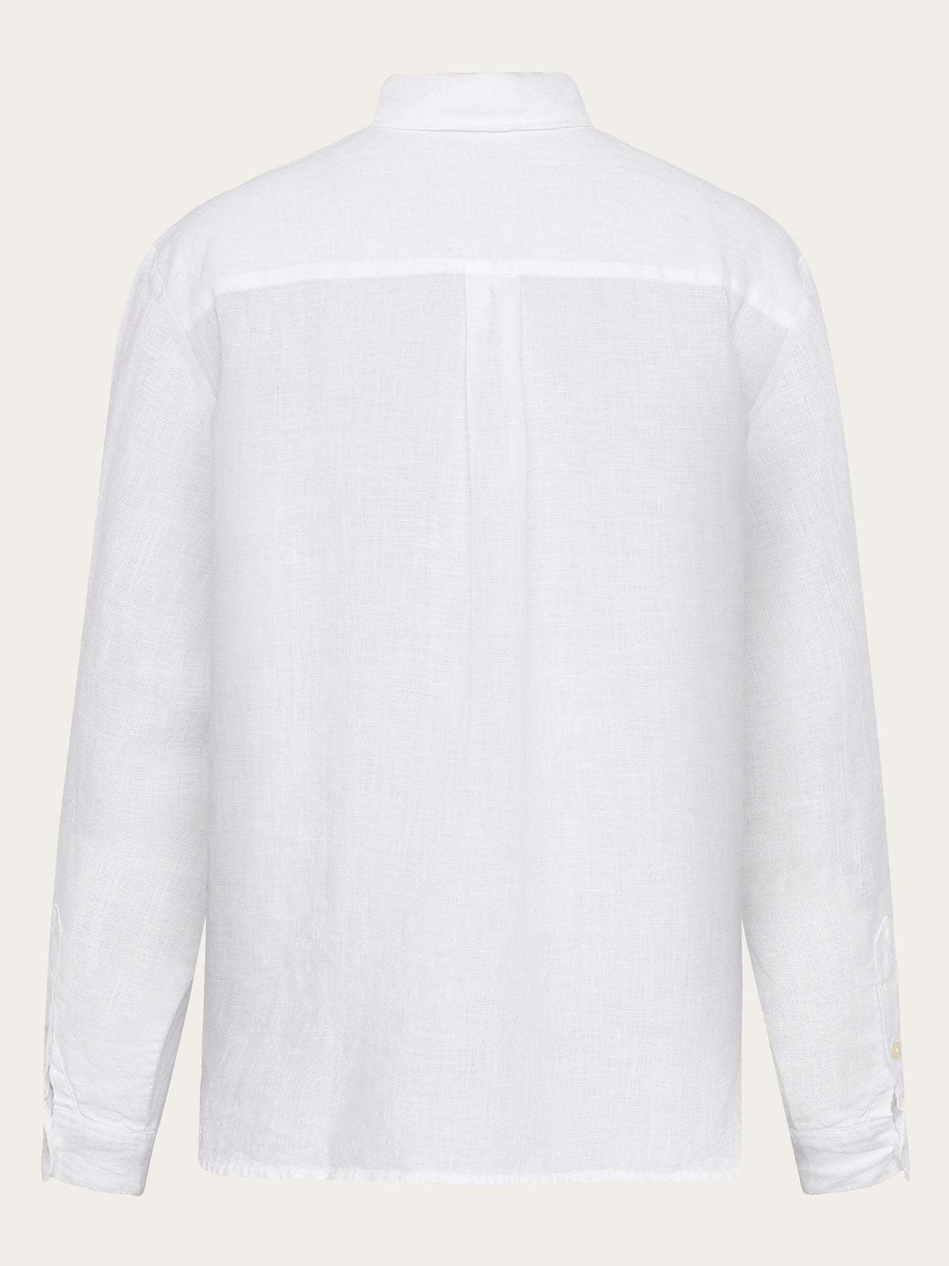 KnowledgeCotton Apparel KnowledgeCotton, Loose Linen Shirt, bright white, M