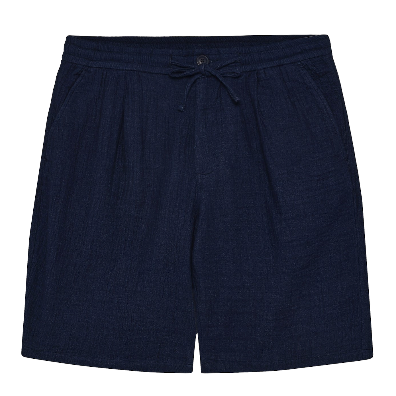 KnowledgeCotton Apparel KnowledgeCotton, Fig Loose Dobby Shorts, indigo, S