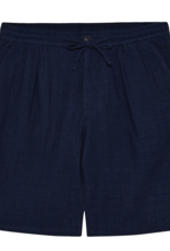 KnowledgeCotton Apparel KnowledgeCotton, Fig Loose Dobby Shorts, indigo, M