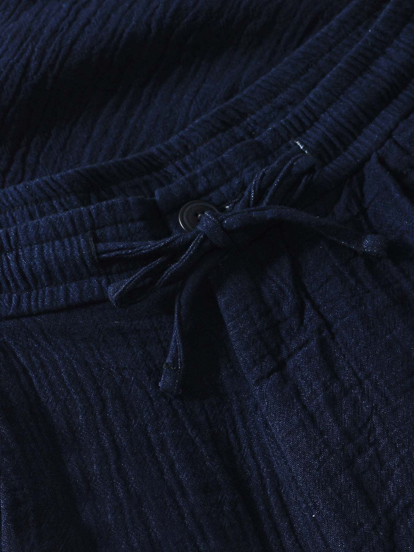 KnowledgeCotton Apparel KnowledgeCotton, Fig Loose Dobby Shorts, indigo, L