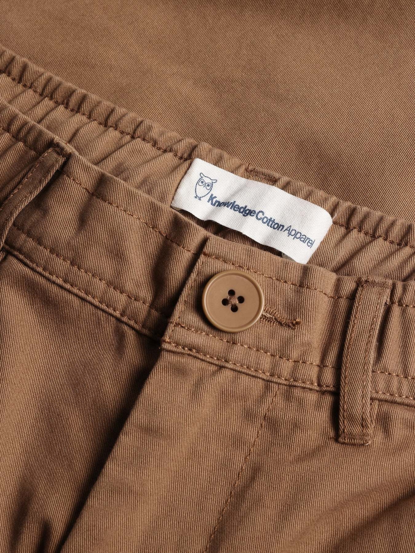 KnowledgeCotton Apparel KnowledgeCotton, Posey Wide Twill Shorts, tuffet, S