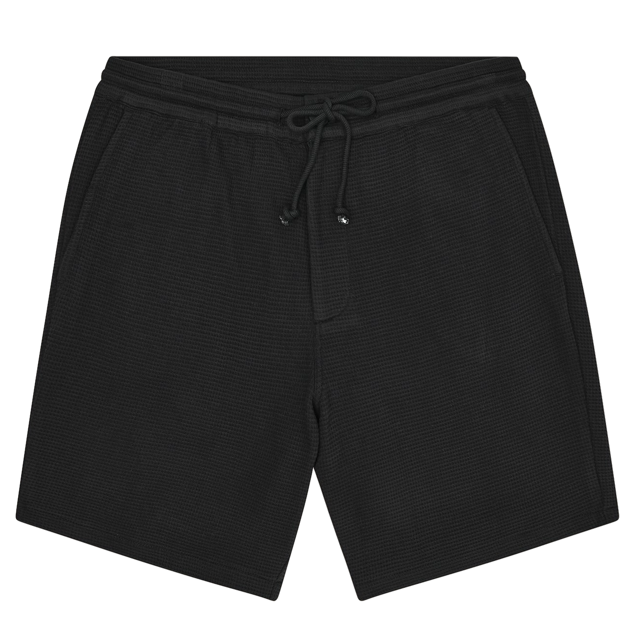KnowledgeCotton Apparel KnowledgeCotton, Ash Waffle Shorts, black jet, XL