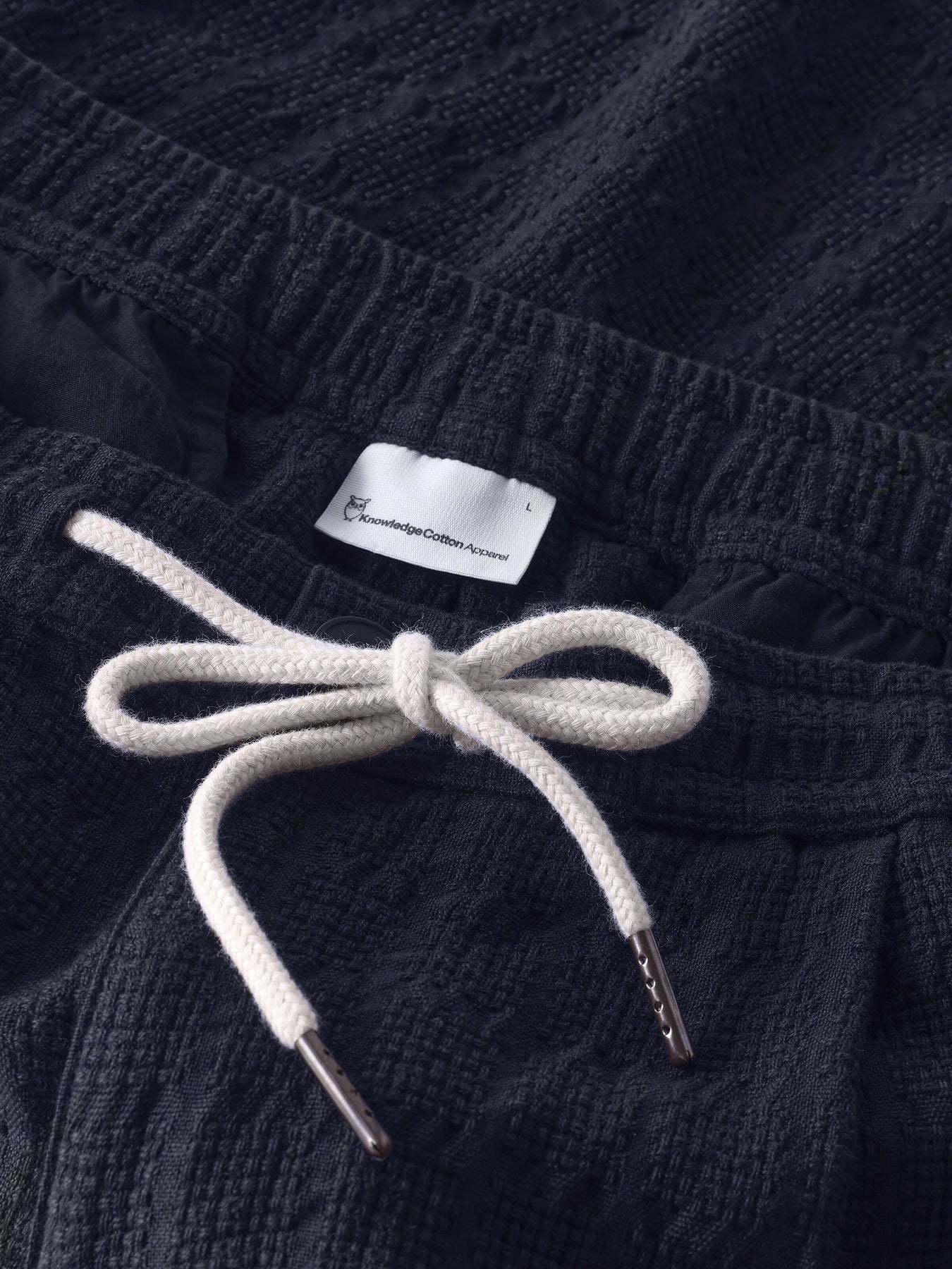 KnowledgeCotton Apparel KnowledgeCotton, Fig Loose Structure Shorts, night sky, M