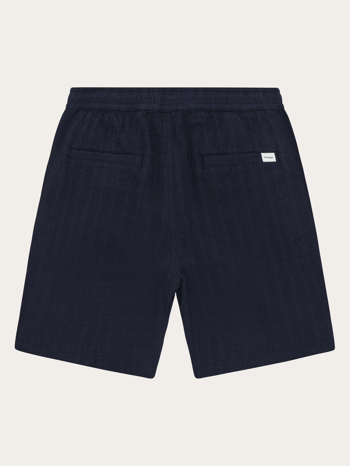 KnowledgeCotton Apparel KnowledgeCotton, Fig Loose Structure Shorts, night sky, L