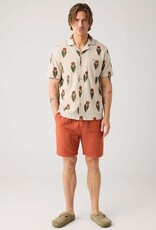 KnowledgeCotton Apparel KnowledgeCotton, Fig Loose Structure Shorts, burnt brick, M