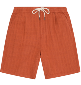 KnowledgeCotton Apparel KnowledgeCotton, Fig Loose Structure Shorts, burnt brick, XL