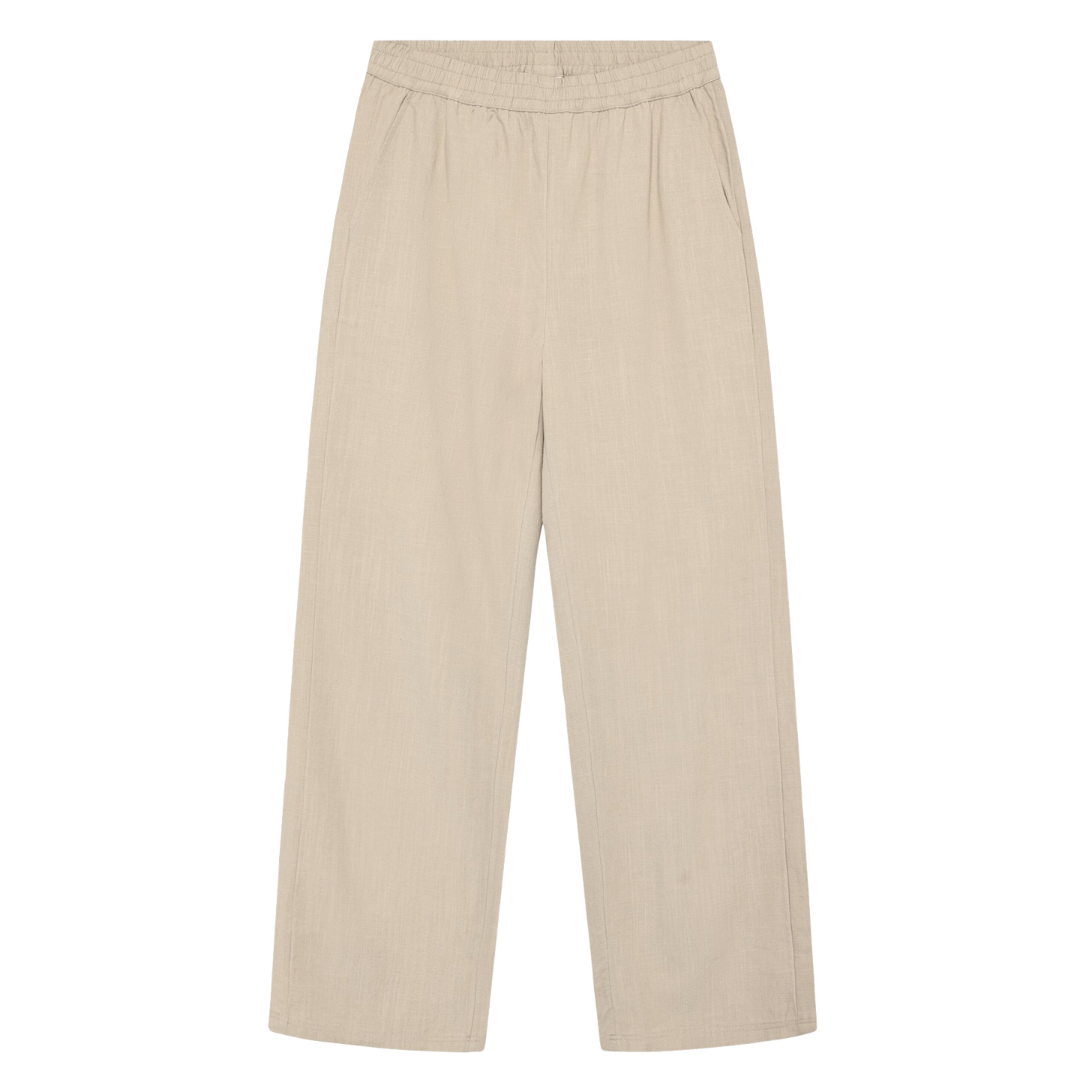 KnowledgeCotton Apparel KnowledgeCotton, Posey Wide Linen Mix Pants, light feather gray, M