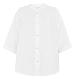 KnowledgeCotton Apparel KnowledgeCotton, Organic Linen Shirt, bright white, XS