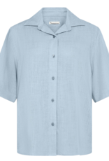 KnowledgeCotton Apparel KnowledgeCotton, Loose Linen Mix SS, skyway, XS