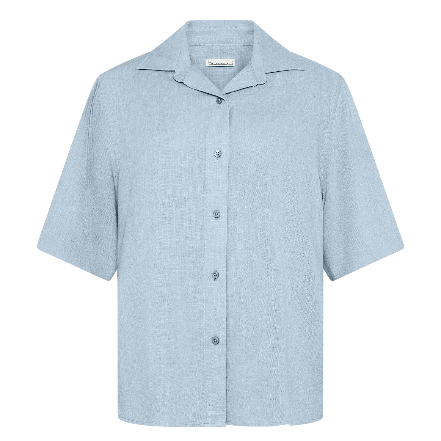 KnowledgeCotton Apparel KnowledgeCotton, Loose Linen Mix SS, skyway, XS