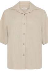 KnowledgeCotton Apparel KnowledgeCotton, Loose Linen Mix SS, light feather gray, L