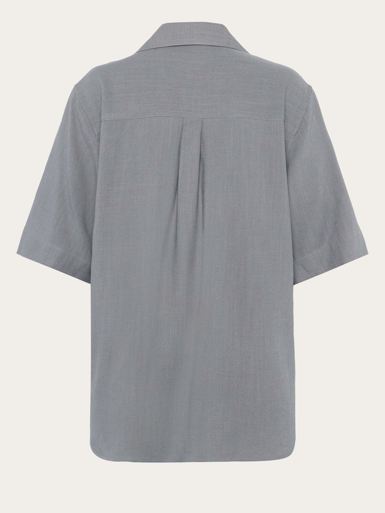 KnowledgeCotton Apparel KnowledgeCotton, Loose Linen Mix SS, ultimate grey, M