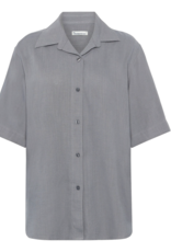 KnowledgeCotton Apparel KnowledgeCotton, Loose Linen Mix SS, ultimate grey, S