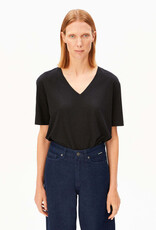 Armedangels Armedangels, V-Neck Jersey Top, black, L