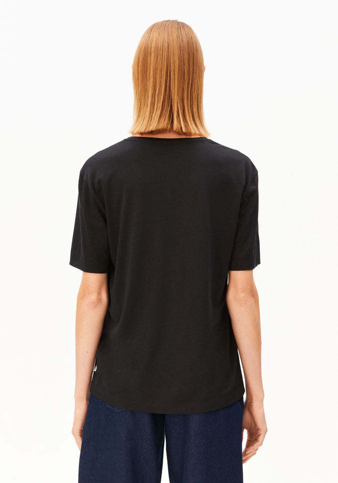 Armedangels Armedangels, V-Neck Jersey Top, black, M