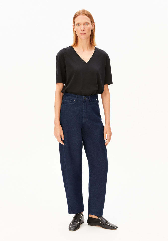 Armedangels Armedangels, V-Neck Jersey Top, black, S