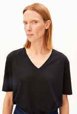 Armedangels Armedangels, V-Neck Jersey Top, black, XS