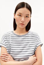 Armedangels Armedangels, Idaara Stripes, white-silver melange, XS