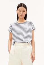 Armedangels Armedangels, Idaara Stripes, white-silver melange, XS