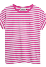 Armedangels Armedangels, Idaara Stripes, white-very berry, M