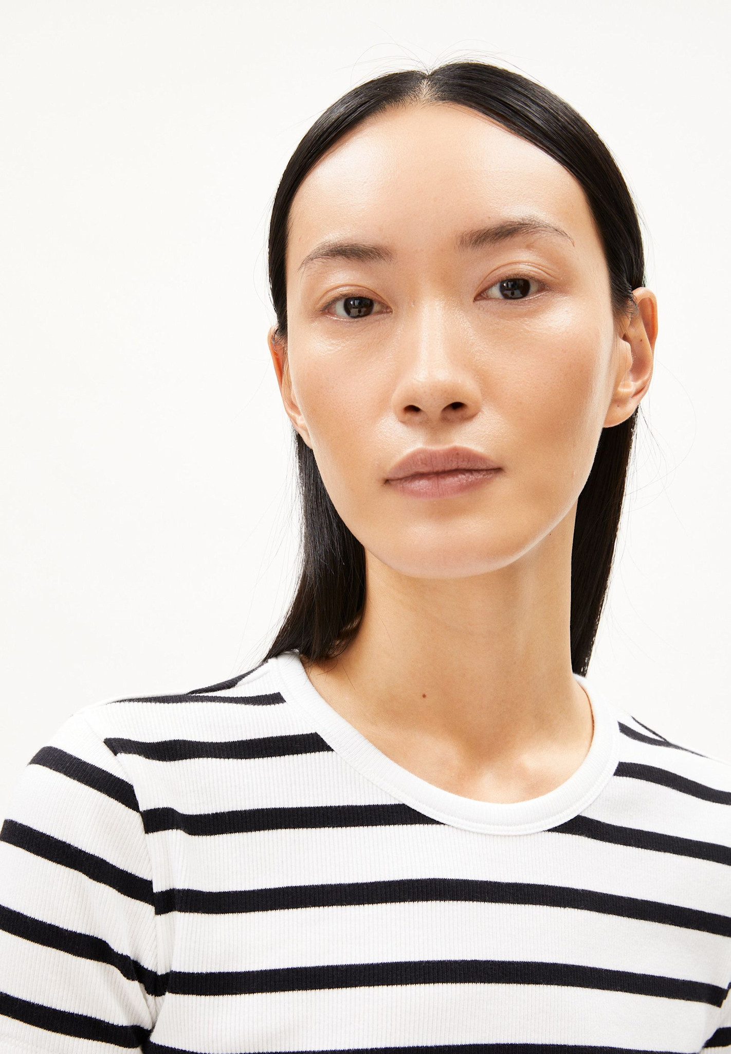 Armedangels Armedangels, Kardaa Stripes, white-black, L