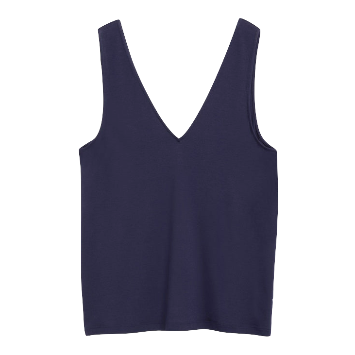 Armedangels Armedangels, V-Neck Jersey Top, tinted navy, XS