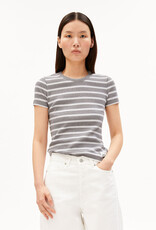 Armedangels Armedangels, Kardaa Stripes, silver melange-white, XS