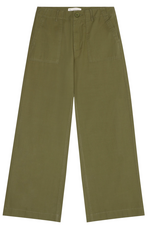KnowledgeCotton Apparel KnowledgeCotton, Posey Wide Slub Pants, burned olive, XS