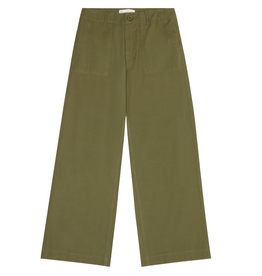 KnowledgeCotton Apparel KnowledgeCotton, Posey Wide Slub Pants, burned olive, XS