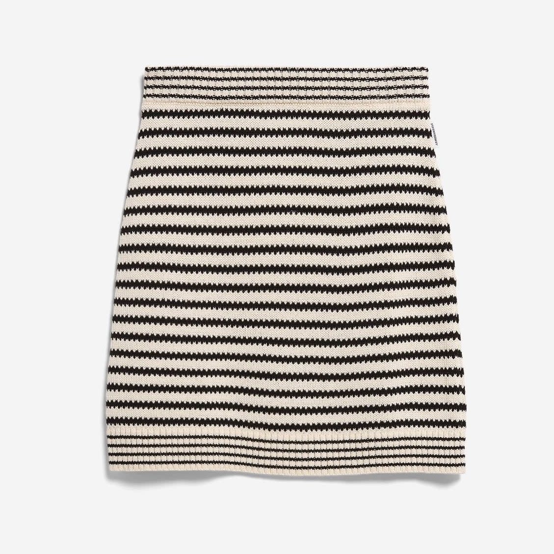 Armedangels Armedangels, Stripe Mini Knit Skirt, undyed black, S
