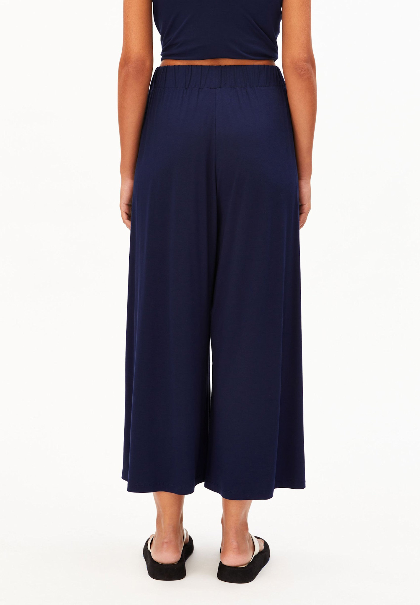 Armedangels Armedangels, Cropped Jersey Pants, tinted navy, L