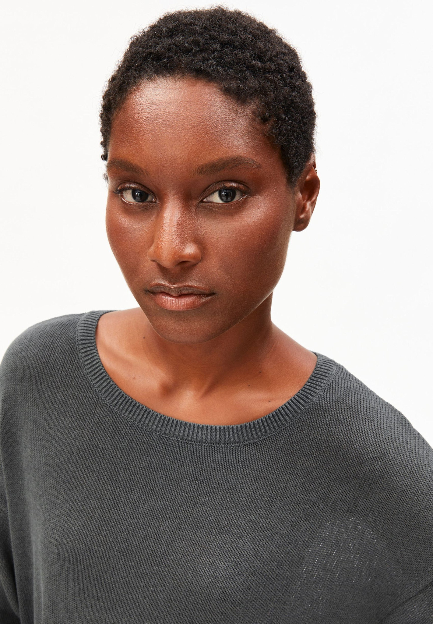 Armedangels Armedangels, Linen Blend Maxi Knit Dress, space steel, XS