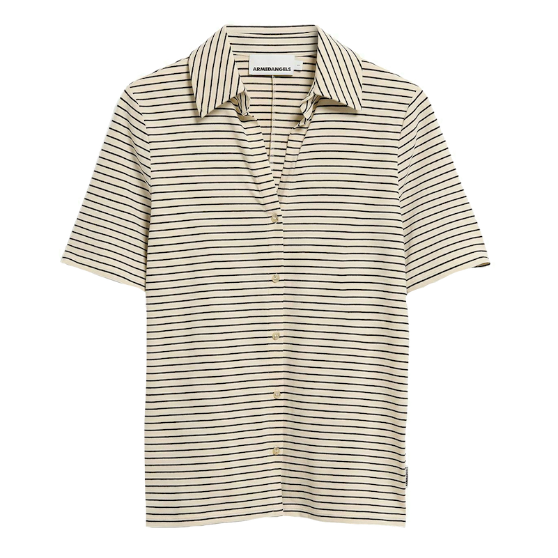 Armedangels Armedangels, Nalitaa Striped Blouse, oatmilk-black, L