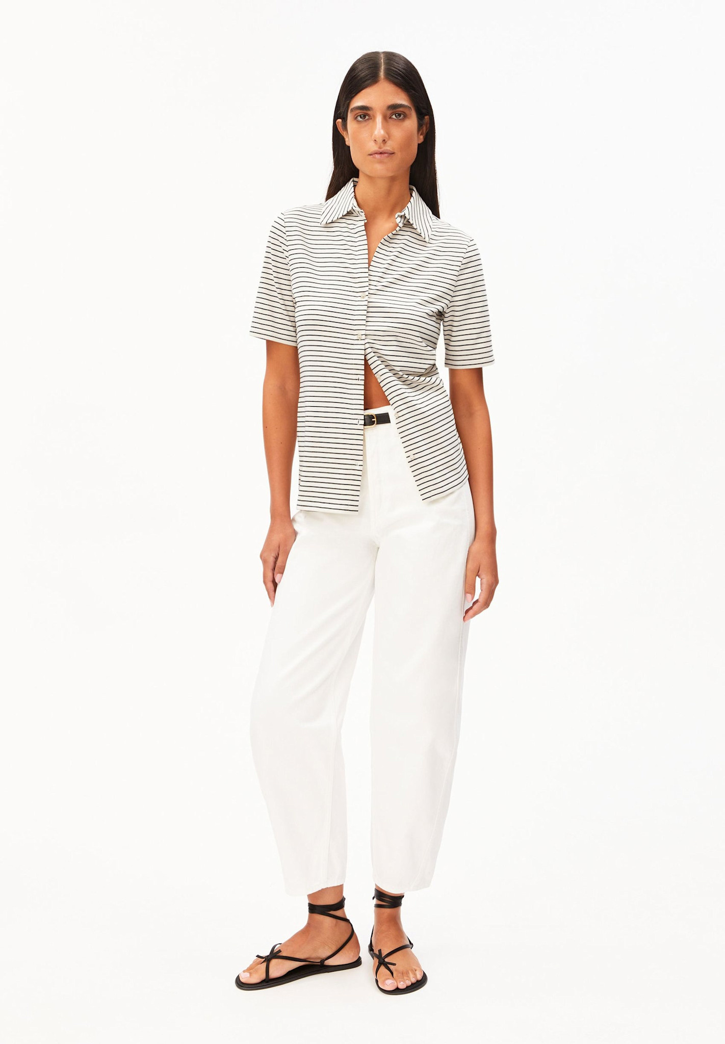 Armedangels Armedangels, Nalitaa Striped Blouse, oatmilk-black, XS