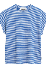 Armedangels Armedangels, Slub Jersey Stripe T-Shirt, oatmilk-dynamo blue, S