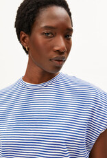 Armedangels Armedangels, Slub Jersey Stripe T-Shirt, oatmilk-dynamo blue, S