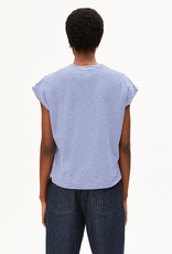 Armedangels Armedangels, Slub Jersey Stripe T-Shirt, oatmilk-dynamo blue, S