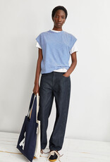 Armedangels Armedangels, Slub Jersey Stripe T-Shirt, oatmilk-dynamo blue, XS