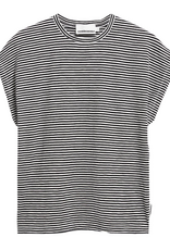 Armedangels Armedangels, Slub Jersey Stripe T-Shirt, black-oatmilk, L