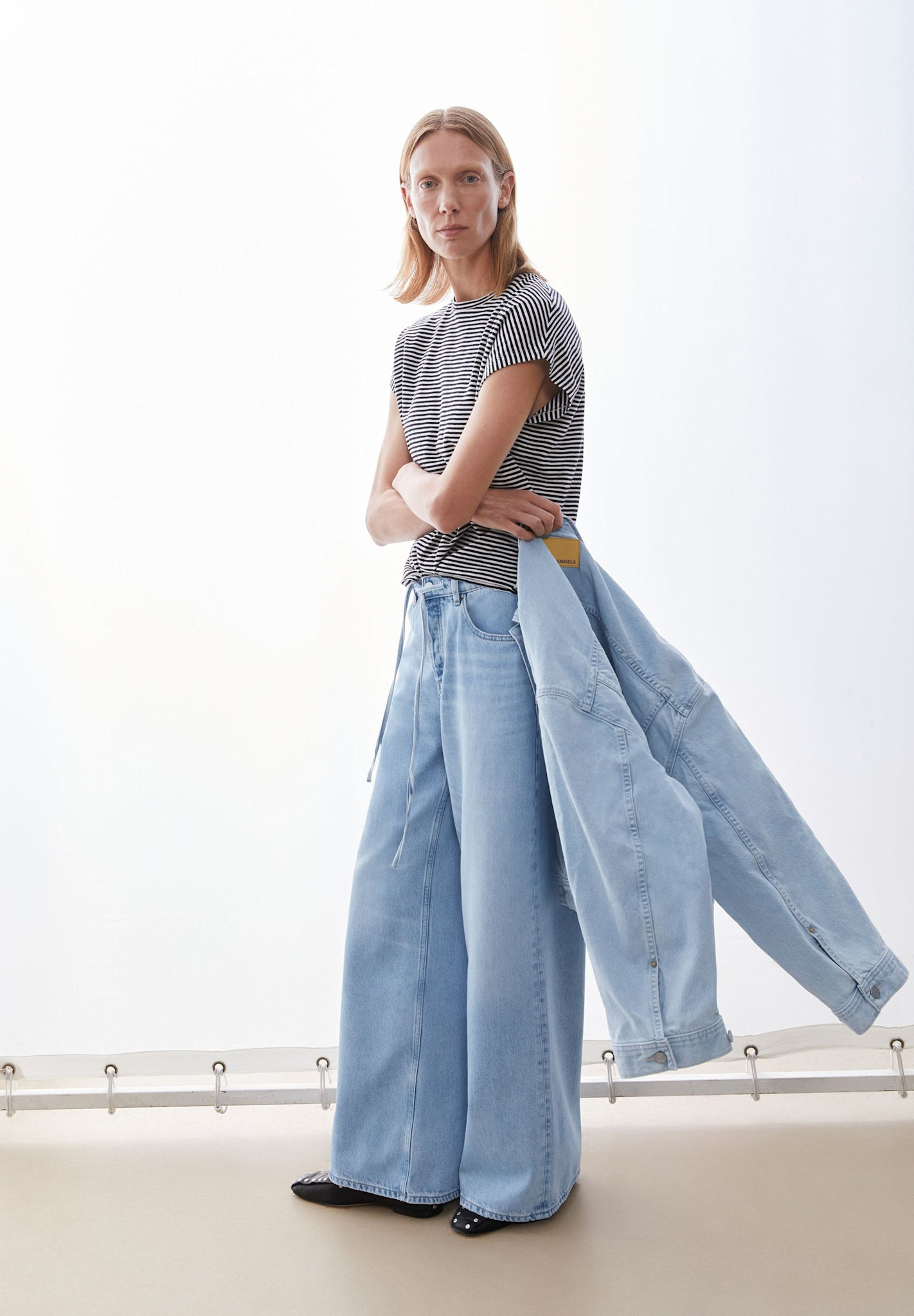 Armedangels Armedangels, Slub Jersey Stripe T-Shirt, black-oatmilk, S