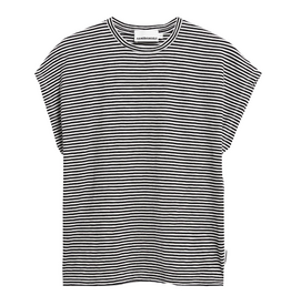 Armedangels Armedangels, Slub Jersey Stripe T-Shirt, black-oatmilk, XS