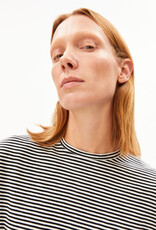 Armedangels Armedangels, Slub Jersey Stripe T-Shirt, black-oatmilk, XS