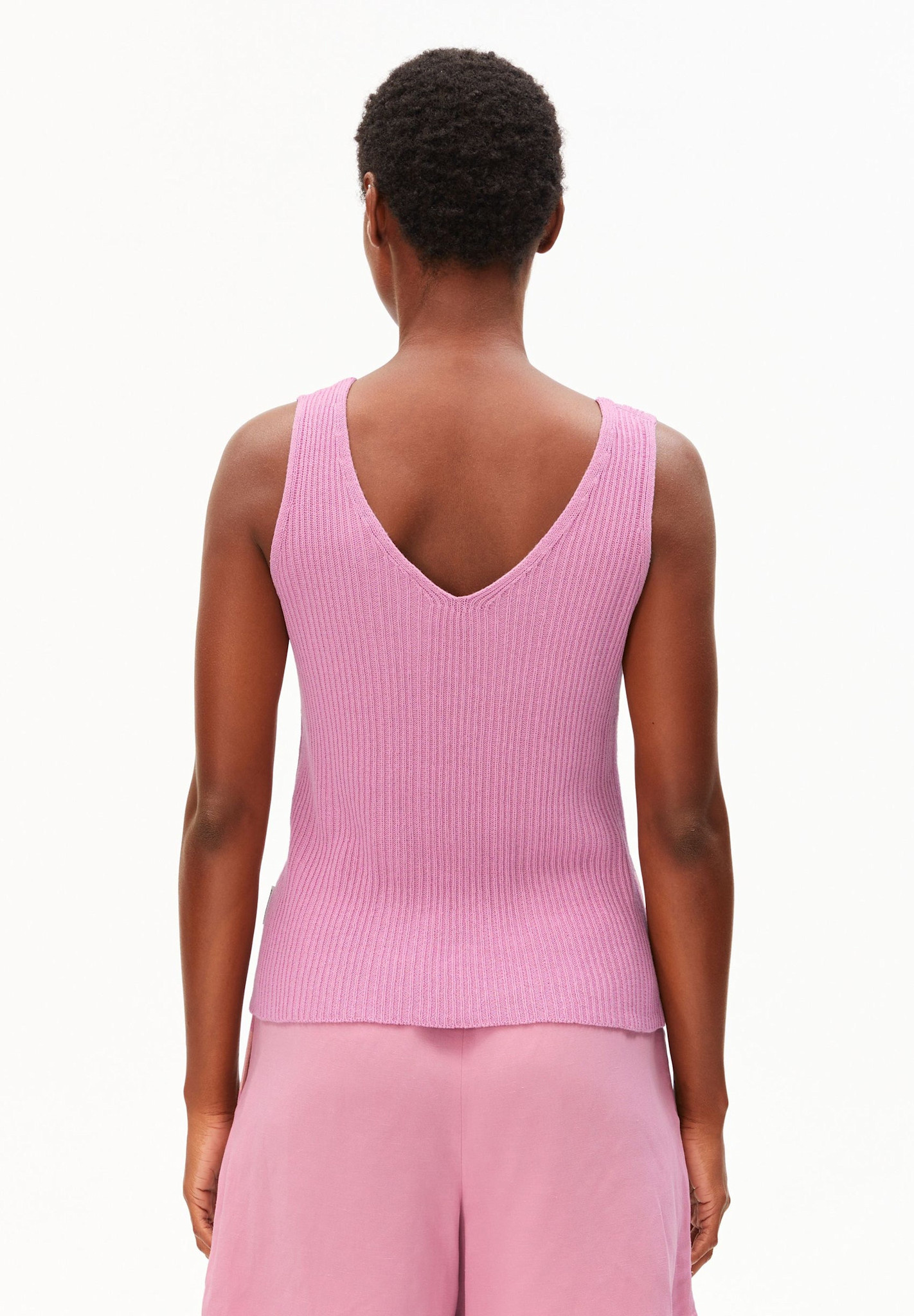 Armedangels Armedangels, Linen Blend Knit Top, washed berry, M