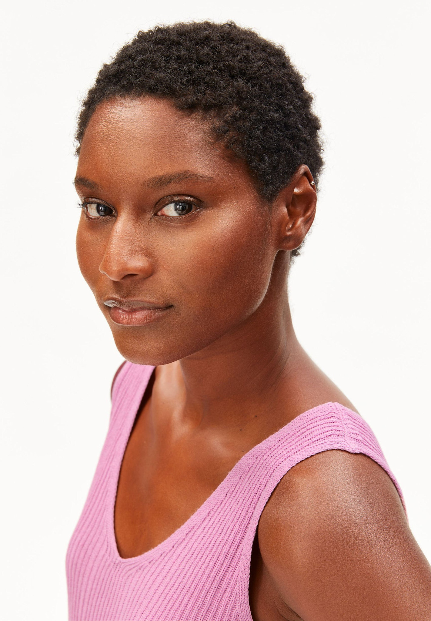 Armedangels Armedangels, Linen Blend Knit Top, washed berry, XS