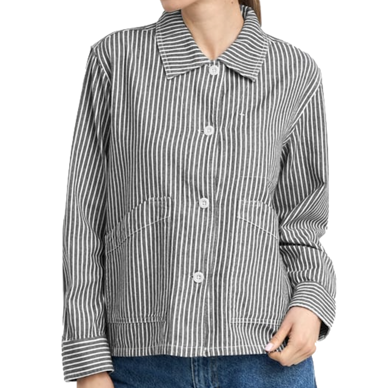 Dedicated Dedicated, Stiby Work Stripe, blue, XS