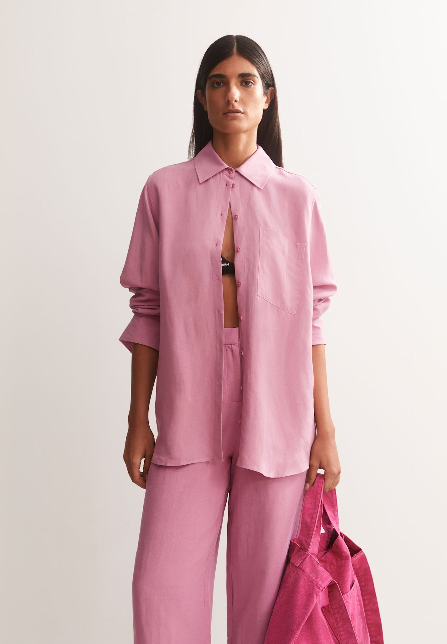 Armedangels Armedangels, Linen Blend Blouse, washed berry, M