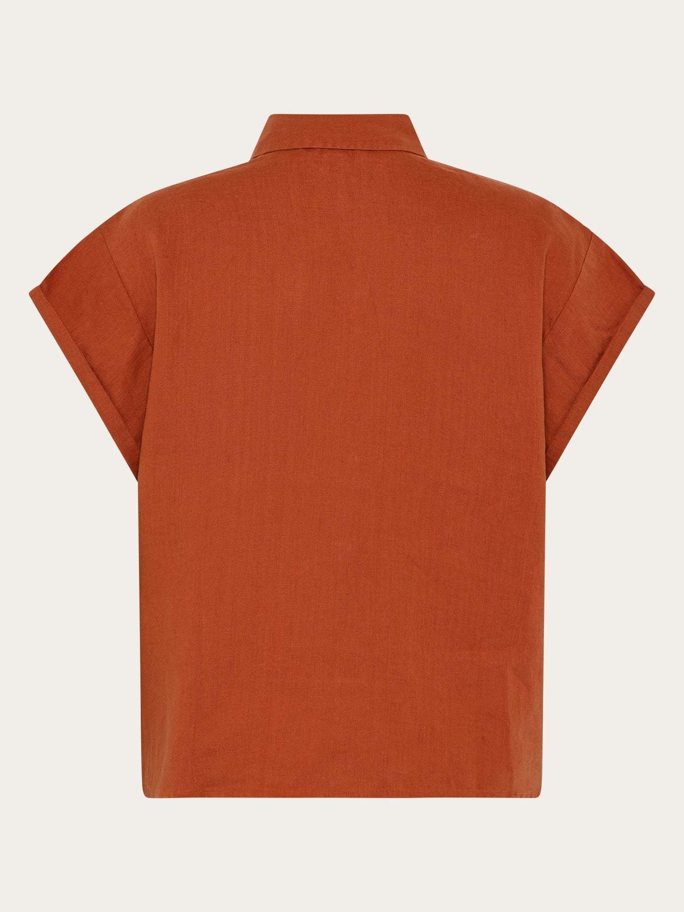 KnowledgeCotton Apparel KnowledgeCotton, Aster Fold Up, burnt brick, S