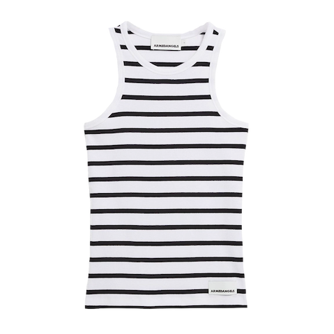 Armedangels Armedangels, Kanitaa Stripe, white-black, L