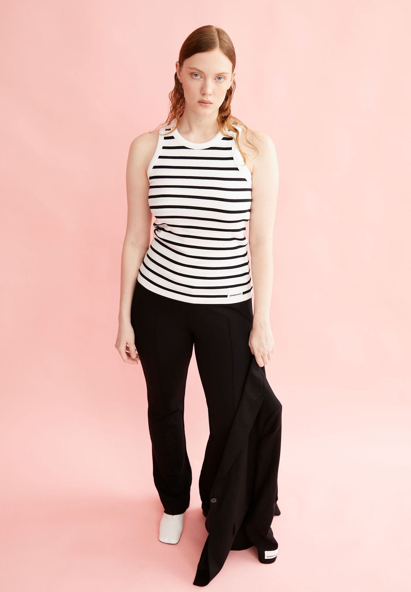 Armedangels Armedangels, Kanitaa Stripe, white-black, M